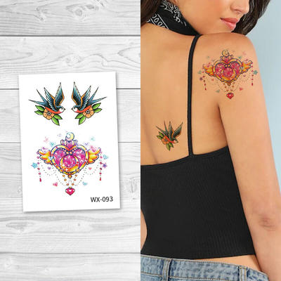 Non-toxic water transfer temporary tattoos for Arms Legs Belly Back Legs WX093